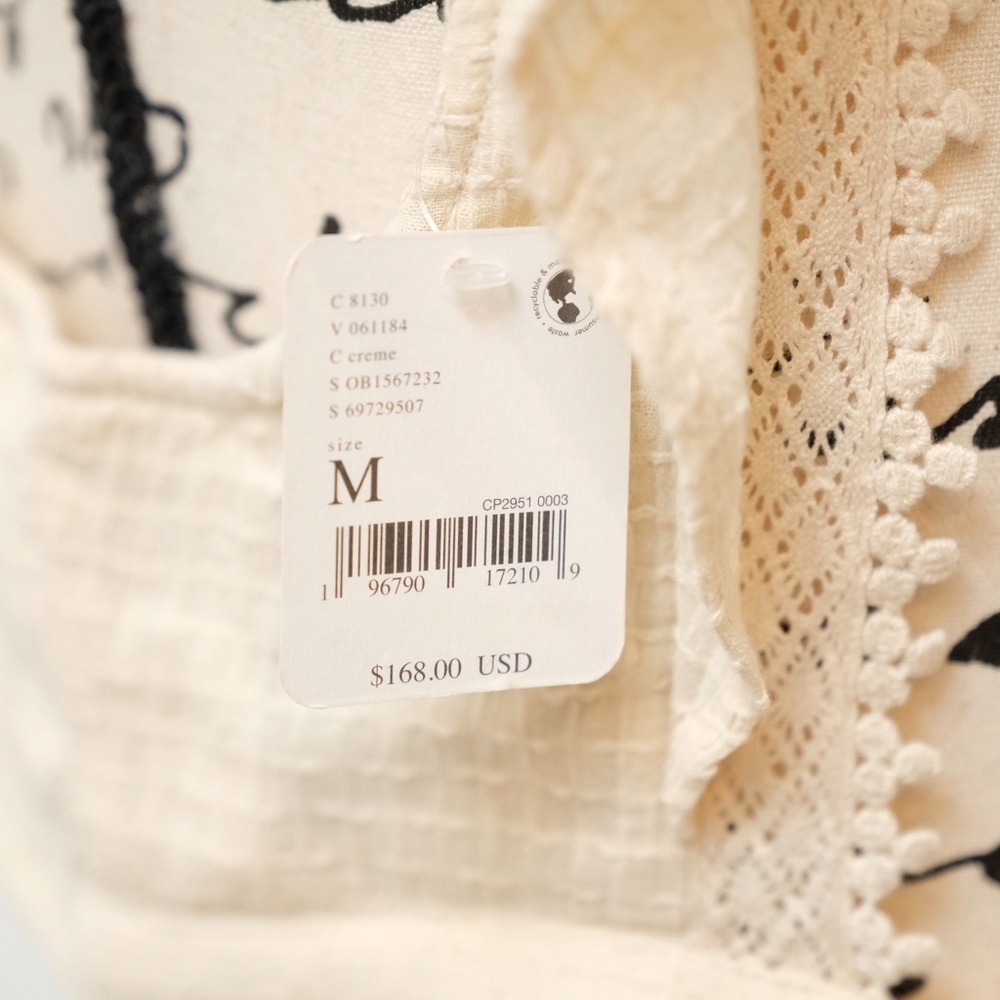 Free People Bohemian embroidered crochet lace insert VACATION PERFECTION - Picture 13 of 16